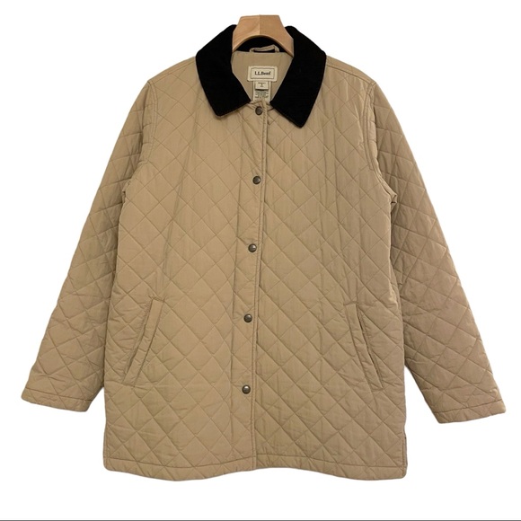 L.L. Bean Jackets & Blazers - LL Bean Quilted Chore Barn Coat - Beige